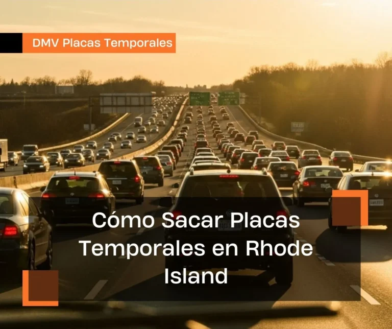Cómo Sacar Placas Temporales en Rhode Island